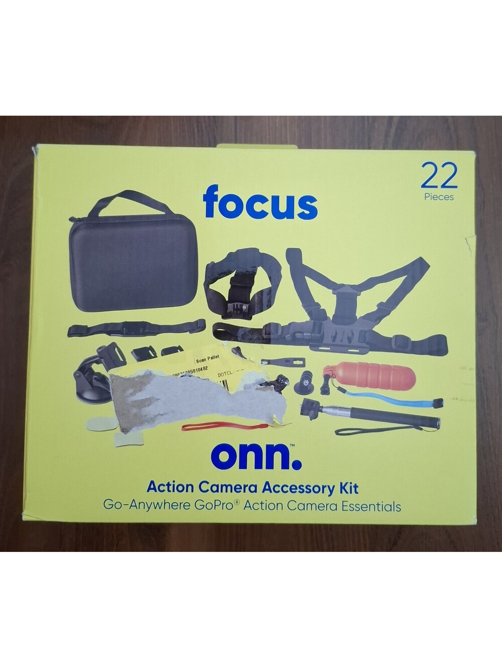 NEW Onn Focus Action Camera Accessory Kit READ DESCRIPTION